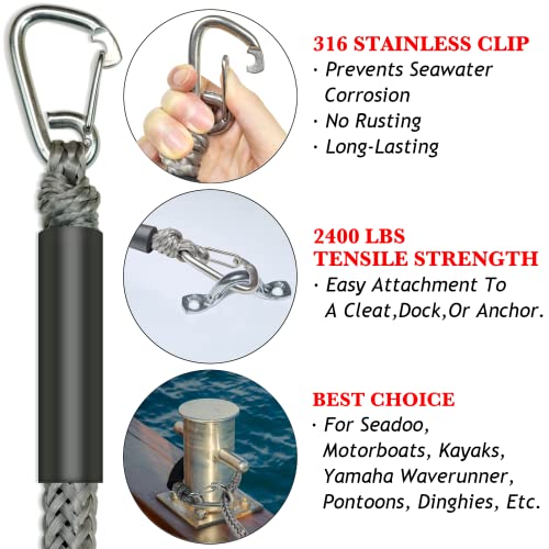 Premium 4FT Boat Bungee Dock Lines