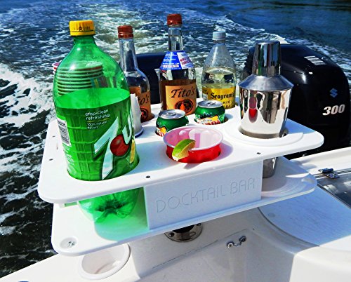 Docktail® Bar Marine Cup & Bottle Holder with Rod Holder