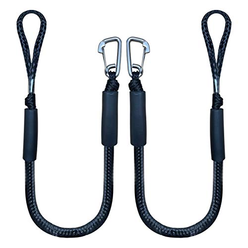 Bungee Dock Lines for Boats (2-Pack)