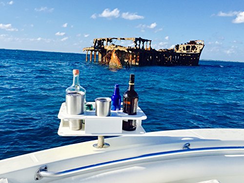 Docktail® Bar Marine Cup & Bottle Holder with Rod Holder