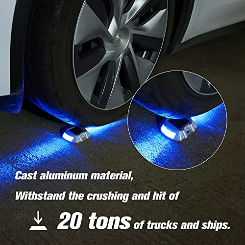 VOLISUN Solar Dock Lights (Blue) - 12 Pack