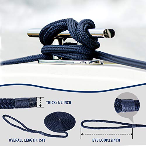 Nylon Dock Lines - Boating Accessories 2Pack