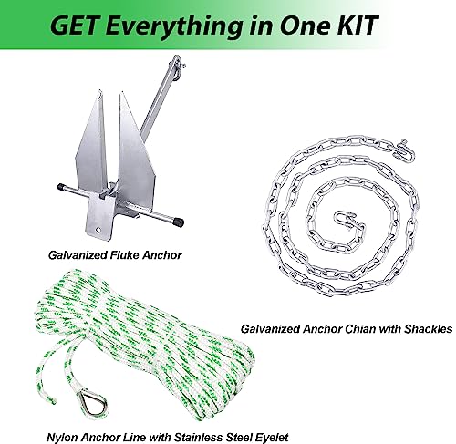 Portable Galvanized Anchor Kit - 10 lb