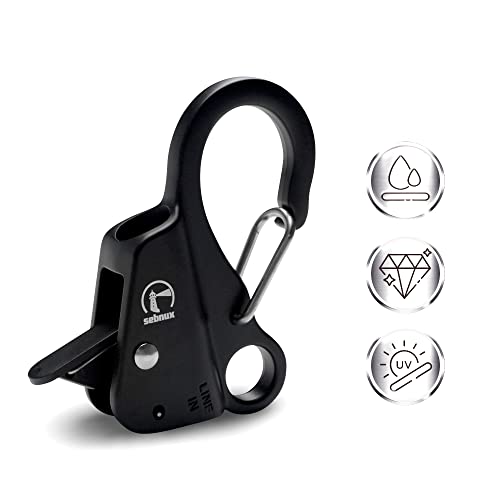 Stainless Steel Boat Fender Clip - Black