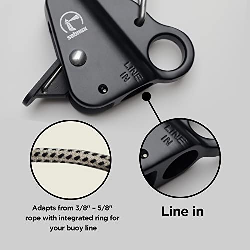Stainless Steel Boat Fender Clip - Black