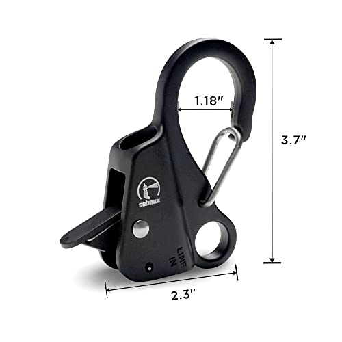 Stainless Steel Boat Fender Clip - Black