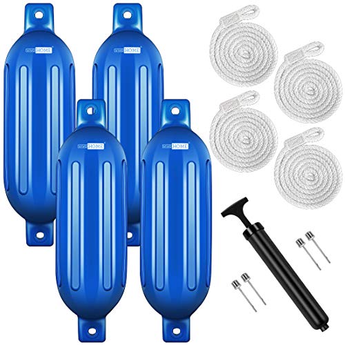 VIVOHOME Vinyl Marine Boat Fenders - 4 Pack