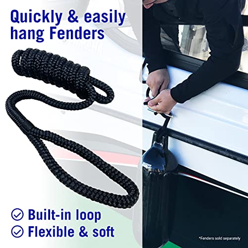 Marine Boat Fender Lines: Double Braided Nylon 6ft