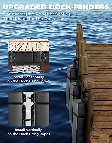 Kemimoto PWC Boat Fender Set with Ropes