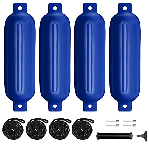 Inflatable Ribbed Boat Fender 4-Pack