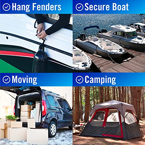 Marine Boat Fender Lines: Double Braided Nylon 6ft