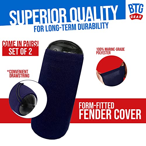 Navy Blue Marine Fleece Fender Covers