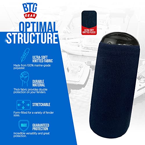 Navy Blue Marine Fleece Fender Covers