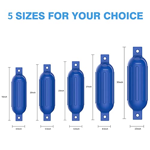 Askill 4-Pack White Boat Fenders
