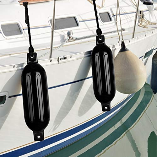 4-Pack Vinyl Ribbed Marine Boat Fenders