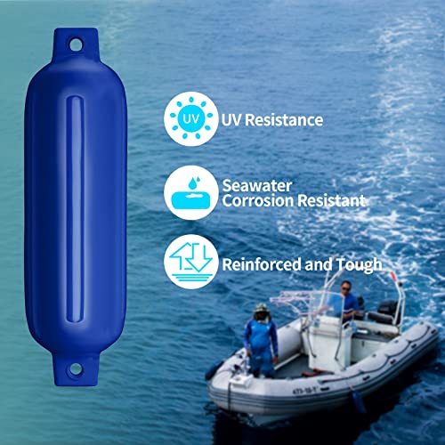 Inflatable Ribbed Boat Fender 4-Pack
