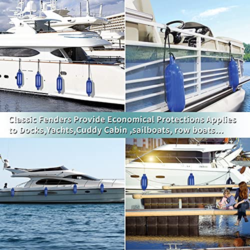 Inflatable Ribbed Boat Fender 4-Pack