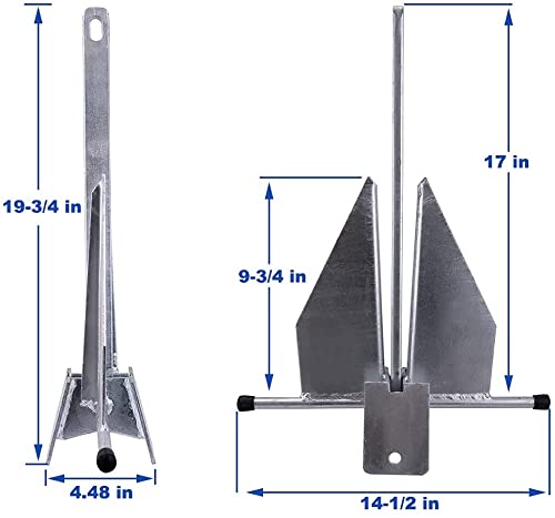 Portable Galvanized Fluke Anchor Kit (8LB)
