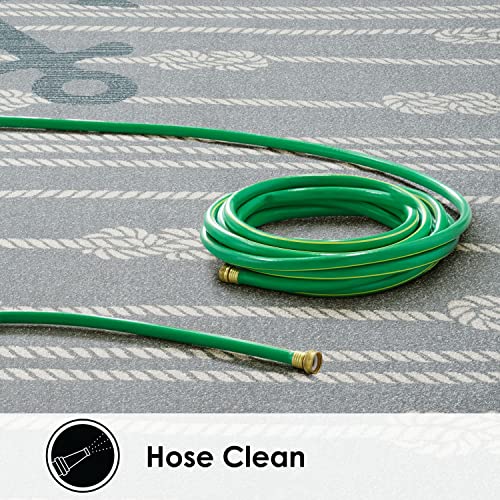 Coastal Marine Anchor Rug (Grey/Ivory)