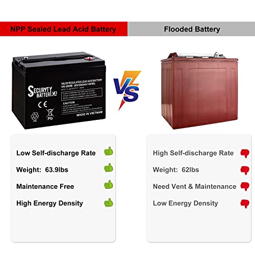 Marine 6V 200Ah AGM Security Battery