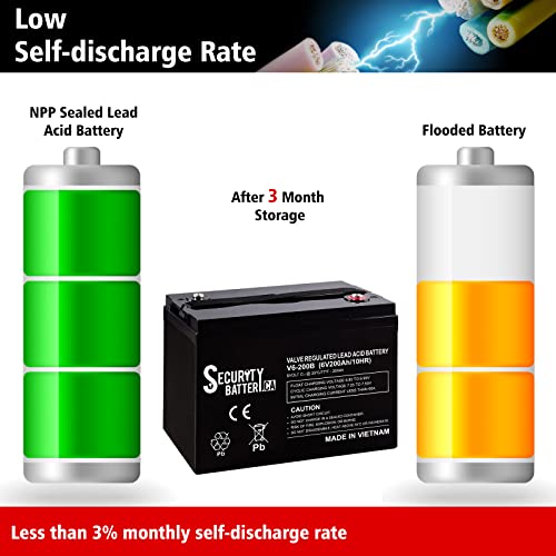 Marine 6V 200Ah AGM Security Battery