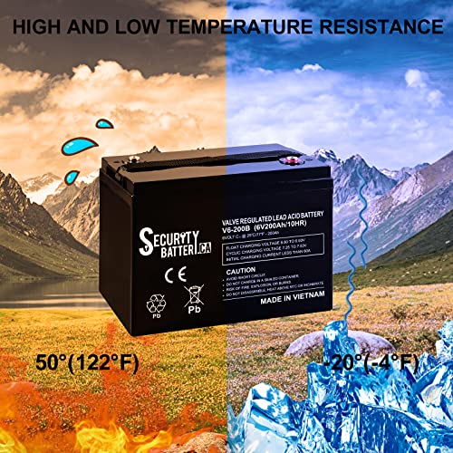 Marine 6V 200Ah AGM Security Battery