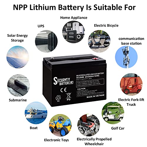 Marine 6V 200Ah AGM Security Battery