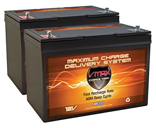 2-Pack 24V 100Ah Marine AGM Batteries
