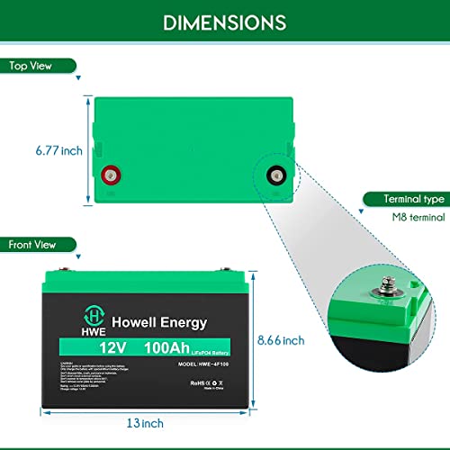 12V 100Ah Marine Lithium Battery Pack