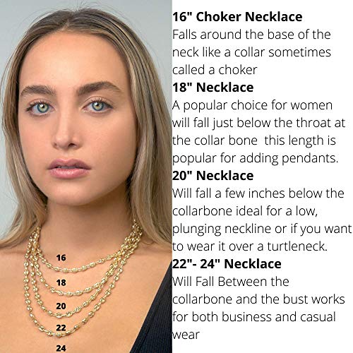 Gold Plated Anchor Chain Necklace for Women