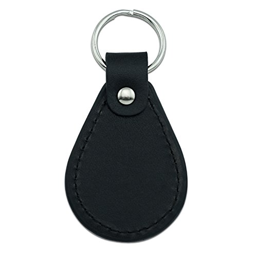 USMC Leather Keychain with Eagle Globe Anchor Logo