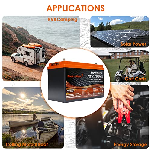 LiFePO4 Marine Battery - 100AH, 12V