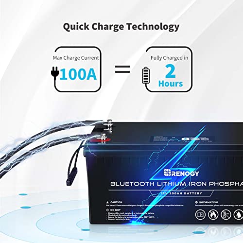 Renogy 12V Lithium Deep Cycle Battery with Bluetooth