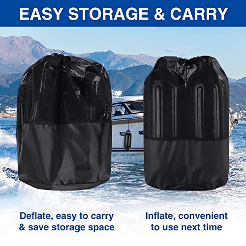 Inflatable Boat Fenders with Carry Bag - 4 Pack