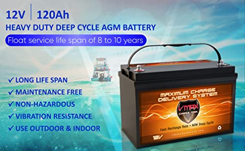 12V 120AH AGM Batteries for Trolling Motor