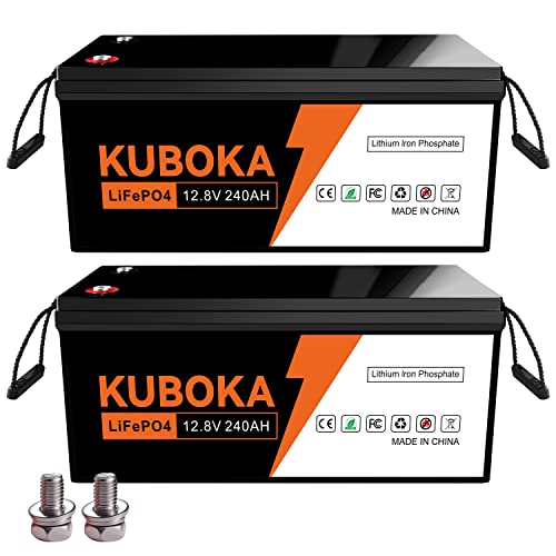 KUBOKA 2-Pack 12V 240AH Lithium Battery