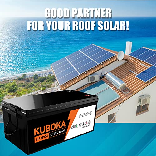 KUBOKA 2-Pack 12V 240AH Lithium Battery