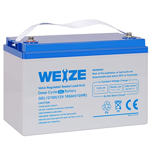 12V 100AH Deep Cycle Gel Battery for Marine Applications