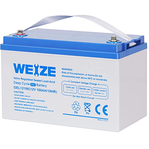 12V 100AH Deep Cycle Gel Battery for Marine Applications