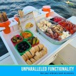 Docktail Bar Boat Utility Table - Mounts in Rod Holders