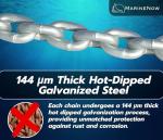 200 ft Galvanized Marine Anchor Chain (5/16")