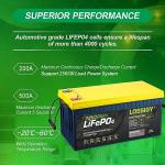 12V 400Ah LiFePO4 Battery for Marine/RV/Solar