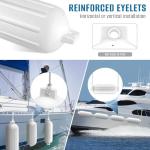 4-Pack White Boat Fender with Pump