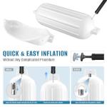 4-Pack White Boat Fender with Pump