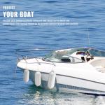 4-Pack White Boat Fender with Pump