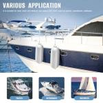 4-Pack White Boat Fender with Pump