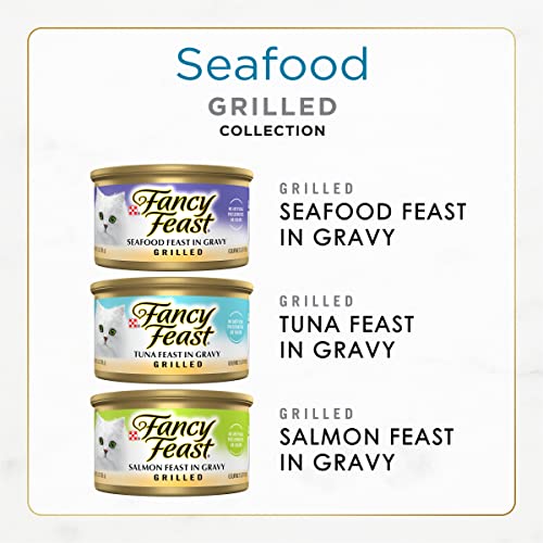 Purina Fancy Feast Seafood Collection Wet Cat Food (24) 3 oz. Cans