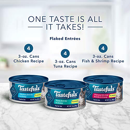 Blue Buffalo Tastefuls Natural Flaked Wet Cat Food Variety Pack