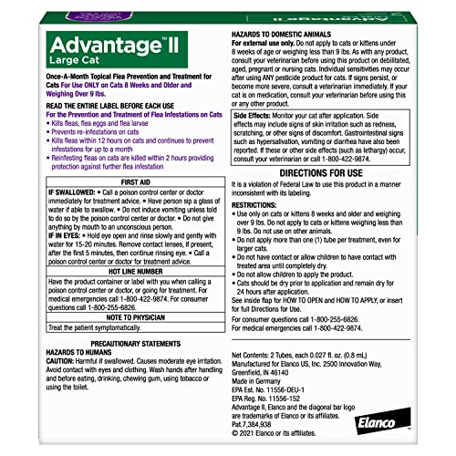 Vet-Recommended Flea Treatment for Large Cats | 2-Month Supply