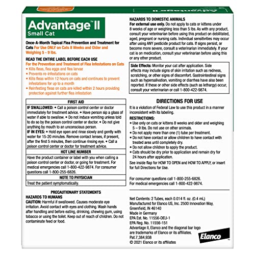 Vet-Recommended Flea Treatment for Small Cats | 2-Month Supply